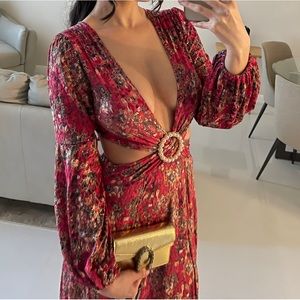 Long sleeve wedding guest dress - beautiful open-back dress - day wedding